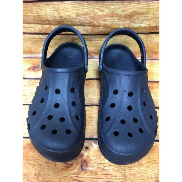 Crocs Baya Logo Clogs Blue Slip On Shoes Waterproof Sandals Mens 11 (G6O) - Picture 2 of 10